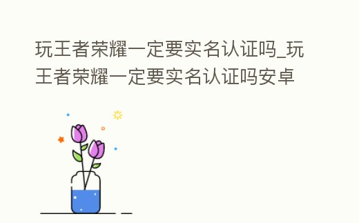 玩王者榮耀一定要實名認證嗎_玩王者榮耀一定要實名認證嗎安卓