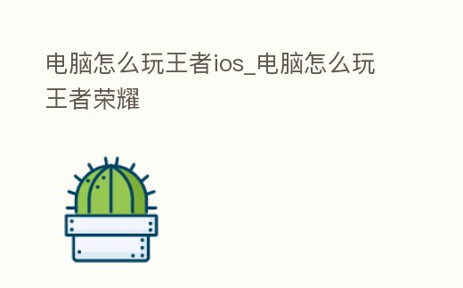 電腦怎么玩王者ios_電腦怎么玩王者榮耀