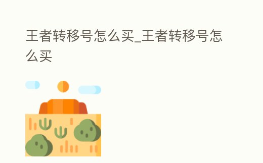 王者轉移號怎么買_王者轉移號怎么買