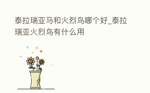 泰拉瑞亞馬和火烈鳥哪個好_泰拉瑞亞火烈鳥有什么用