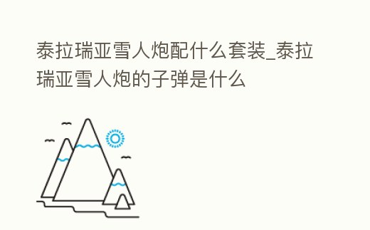 泰拉瑞亞雪人炮配什么套裝_泰拉瑞亞雪人炮的子彈是什么