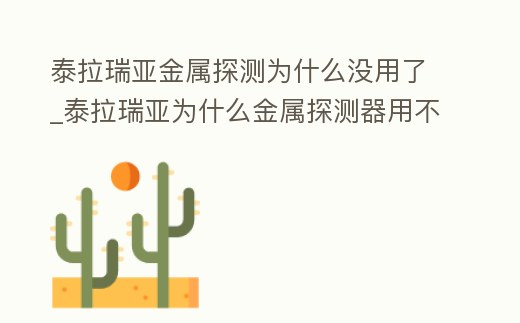 泰拉瑞亞金屬探測(cè)為什么沒(méi)用了_泰拉瑞亞為什么金屬探測(cè)器用不了了