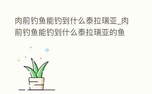 肉前釣魚能釣到什么泰拉瑞亞_肉前釣魚能釣到什么泰拉瑞亞的魚
