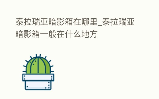 泰拉瑞亞暗影箱在哪里_泰拉瑞亞暗影箱一般在什么地方