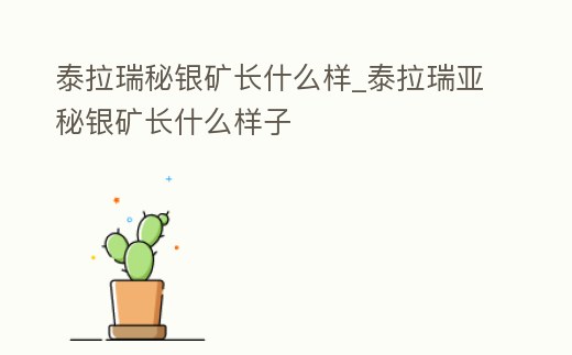 泰拉瑞秘銀礦長什么樣_泰拉瑞亞秘銀礦長什么樣子