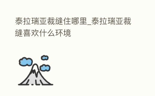 泰拉瑞亞裁縫住哪里_泰拉瑞亞裁縫喜歡什么環境