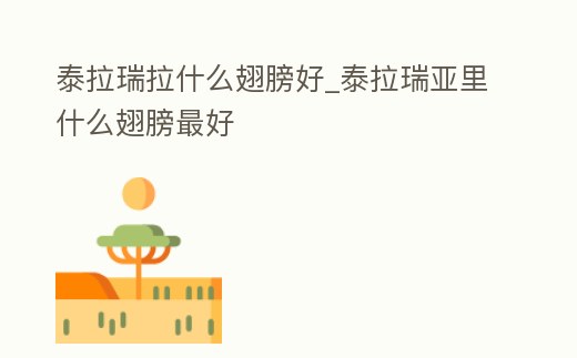 泰拉瑞拉什么翅膀好_泰拉瑞亞里什么翅膀最好