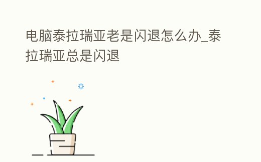 電腦泰拉瑞亞老是閃退怎么辦_泰拉瑞亞總是閃退