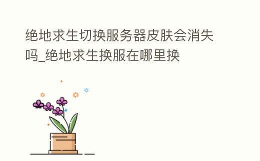 絕地求生切換服務器皮膚會消失嗎_絕地求生換服在哪里換