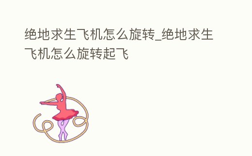 絕地求生飛機怎么旋轉_絕地求生飛機怎么旋轉起飛