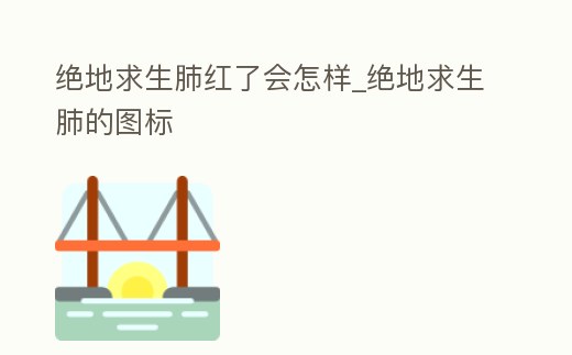 絕地求生肺紅了會怎樣_絕地求生肺的圖標
