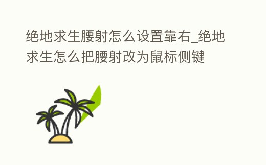 絕地求生腰射怎么設(shè)置靠右_絕地求生怎么把腰射改為鼠標(biāo)側(cè)鍵