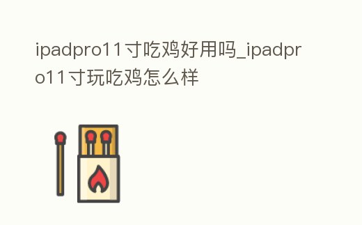 ipadpro11寸吃雞好用嗎_ipadpro11寸玩吃雞怎么樣