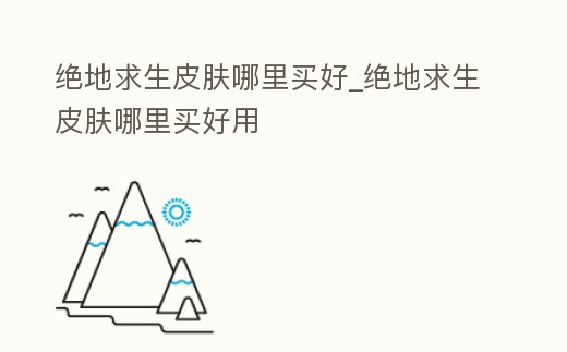 絕地求生皮膚哪里買好_絕地求生皮膚哪里買好用