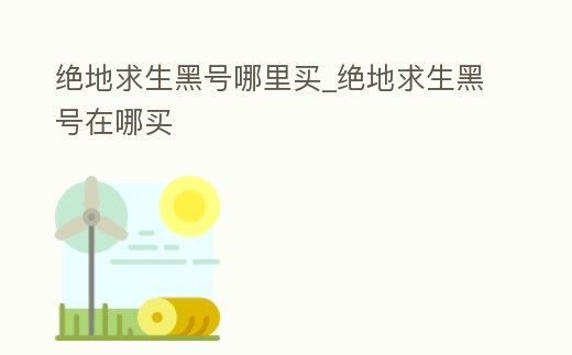 絕地求生黑號(hào)哪里買_絕地求生黑號(hào)在哪買