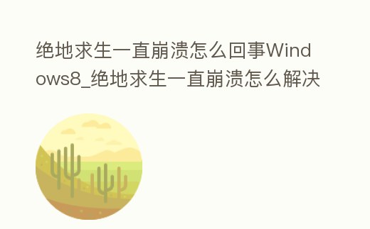 絕地求生一直崩潰怎么回事Windows8_絕地求生一直崩潰怎么解決