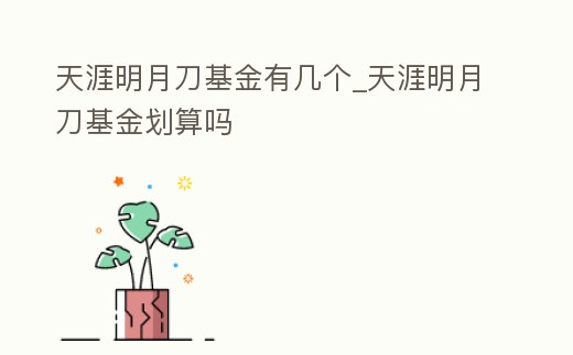 天涯明月刀基金有幾個(gè)_天涯明月刀基金劃算嗎