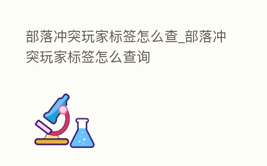 部落沖突玩家標(biāo)簽怎么查_(kāi)部落沖突玩家標(biāo)簽怎么查詢