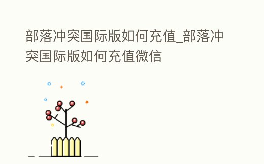 部落沖突國際版如何充值_部落沖突國際版如何充值微信