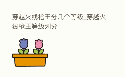穿越火線槍王分幾個等級_穿越火線槍王等級劃分