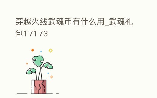 穿越火線武魂幣有什么用_武魂禮包17173