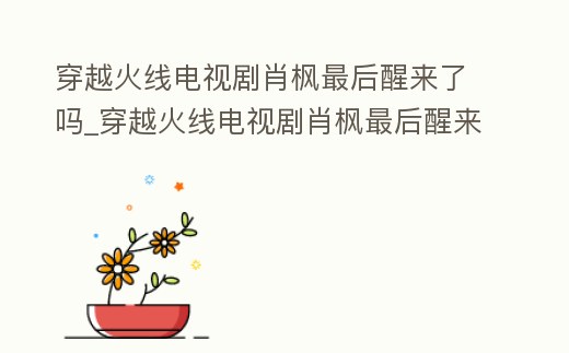 穿越火線電視劇肖楓最后醒來了嗎_穿越火線電視劇肖楓最后醒來了嗎是第幾集