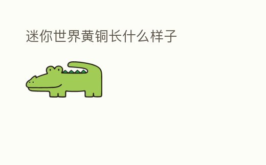 迷你世界黃銅長什么樣子