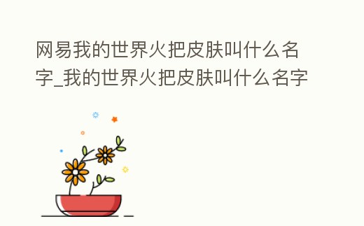 網(wǎng)易我的世界火把皮膚叫什么名字_我的世界火把皮膚叫什么名字免費(fèi)