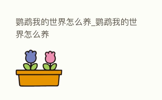 鸚鵡我的世界怎么養_鸚鵡我的世界怎么養