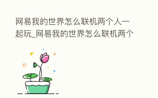 網(wǎng)易我的世界怎么聯(lián)機兩個人一起玩_網(wǎng)易我的世界怎么聯(lián)機兩個人一起玩啊