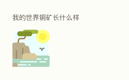 我的世界銅礦長什么樣