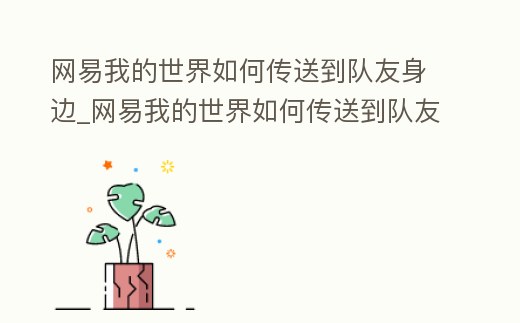 網(wǎng)易我的世界如何傳送到隊友身邊_網(wǎng)易我的世界如何傳送到隊友身邊去