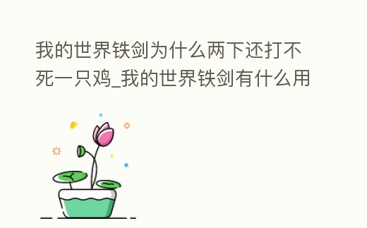 我的世界鐵劍為什么兩下還打不死一只雞_我的世界鐵劍有什么用
