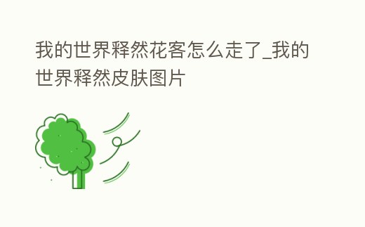 我的世界釋然花客怎么走了_我的世界釋然皮膚圖片