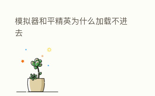 模擬器和平精英為什么加載不進去